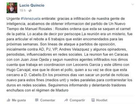 Complot entre Manuel Rosales y Leocenis García contra la oposición. Lea lo que dice  (@LucioQuincioC)