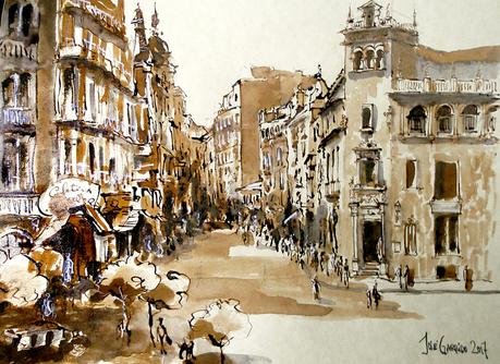 Dibujos con tintas. Plumillas y estilográfica