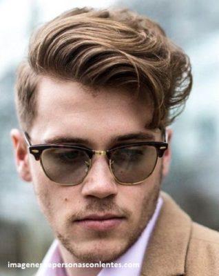 cortes de pelo para hombres con anteojos largo