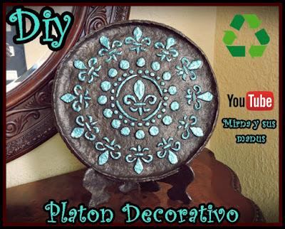 Diy. Platon Decorativo Reciclando