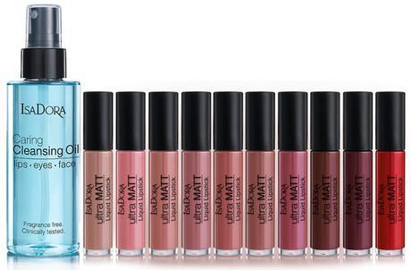 Ultra Matt Liquid Lipstick y Caring Cleansing Oil de IsaDora Ultra Matt Liquid Lipstick y Caring Cleansing Oil de IsaDora