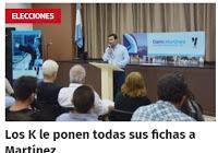 Los K le ponen todas sus fichas a Martínez