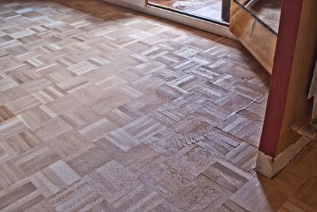 Acuchillado parquet Damero