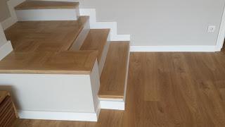 revestir una escalera con parquet o laminado