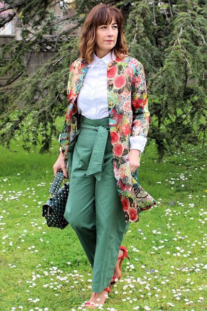 MIS LOOKS- COMBINANDO ROJO Y VERDE CON PUNTO Y APARTE