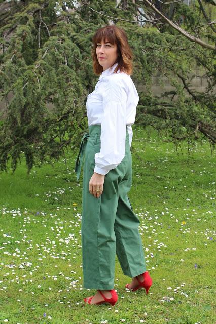 MIS LOOKS- COMBINANDO ROJO Y VERDE CON PUNTO Y APARTE