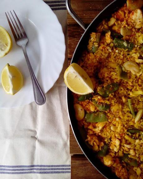 Paella de pescado