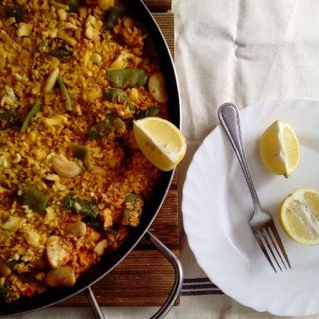 Paella de pescado