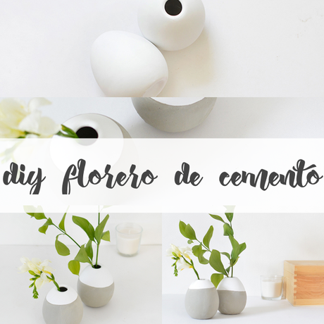 DIY: Un florero con base de cemento en solo unos minutos ¿te animas?