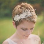 Peinados de novia 2017: Pixie con diadema
