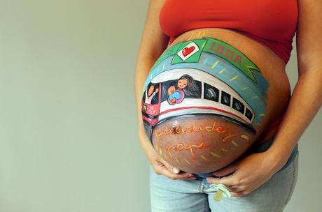 Pinta tu barriga de embarazada: belly painting