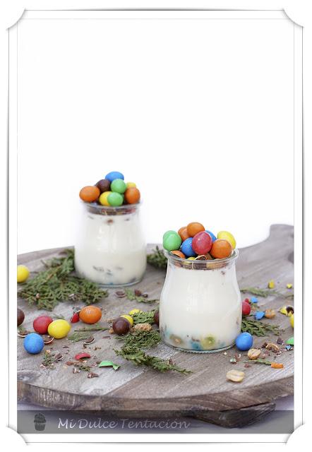 Panna Cotta con M&M