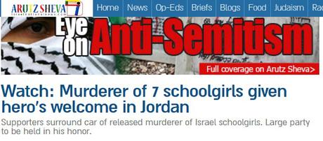 Asesino anti sionista de 7 niñas israelíes es recibido como un héroe en Jordania.