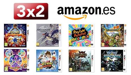 Amazon España anuncia un 3X2 en videojuegos de 3DS