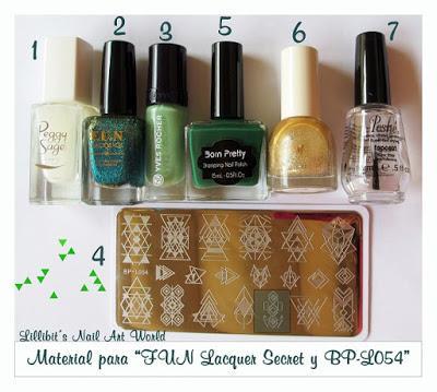 FUN Lacquer Secret y placa BP-L054