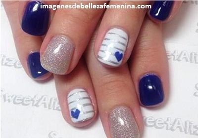 diseño de uñas naturales decoradas sencillas