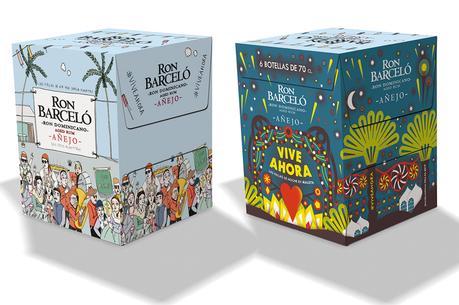 Así es la botella de Ron Barceló para Fallas diseñada por Malota y Carla Fuentes