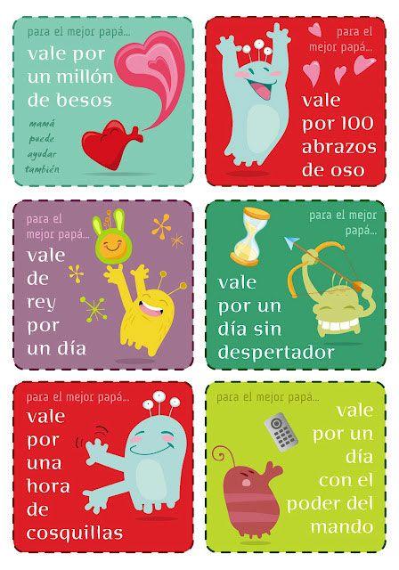 Do your kids need a last-minute #FathersDay gift? Print out these cute coupons featuring gift phrases en español!: 