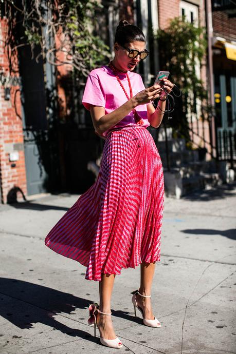 giovanna battaglia, rosa, rojo, tendencias, moda