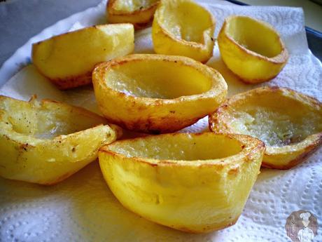 Patatas fritas listas para el relleno