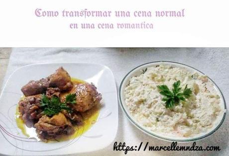 Como transformar una cena normal en una cena romantica