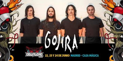 Gojira estarán en el Download Festival Madrid 2017