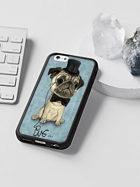 customized cases, pug design by Barruf