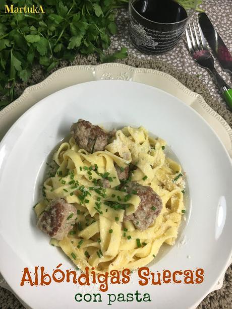 Albóndigas Suecas Con Pasta (Swedish Meatball Pasta)