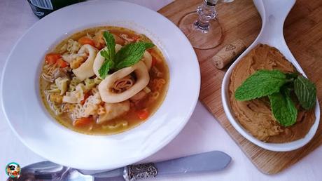 Sopa de calamares