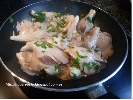 RECETA . Timbal de setas y arroz integral