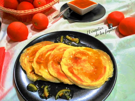 PANCAKES DE ANÍS CON SALSA DE NARANJA