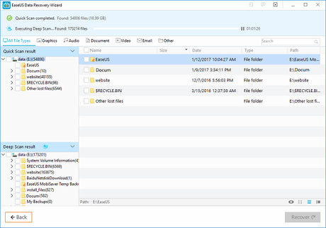 Reseña: EaseUS Data Recovery Software Wizard Free 11.0