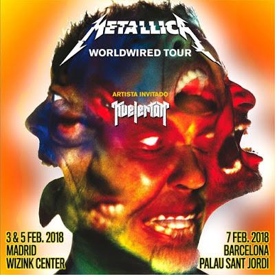 Metallica darán dos conciertos en Madrid y uno en Barcelona en febrero de 2018