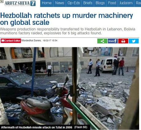 Desmantelada fabrica de armas de Hezbolah en Bolivia.