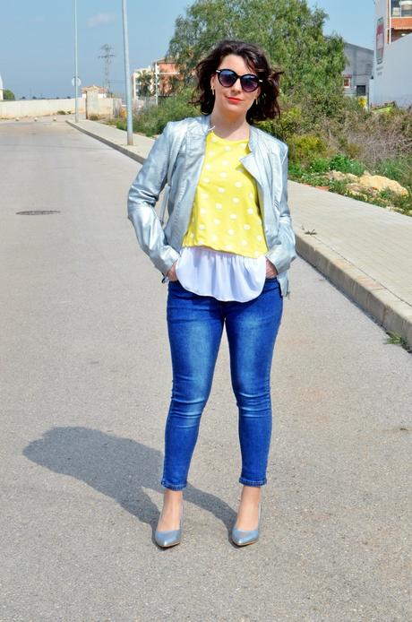 Amarillo y metalizado