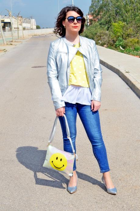 Amarillo y metalizado