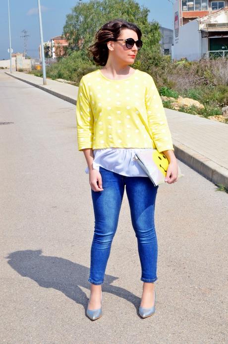 Amarillo y metalizado