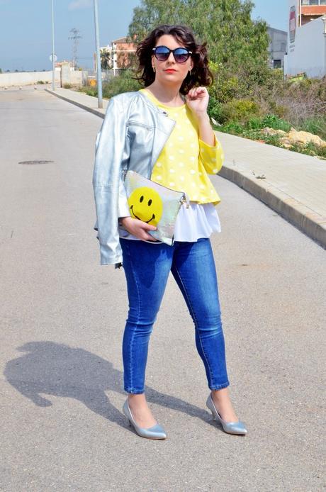 Amarillo y metalizado