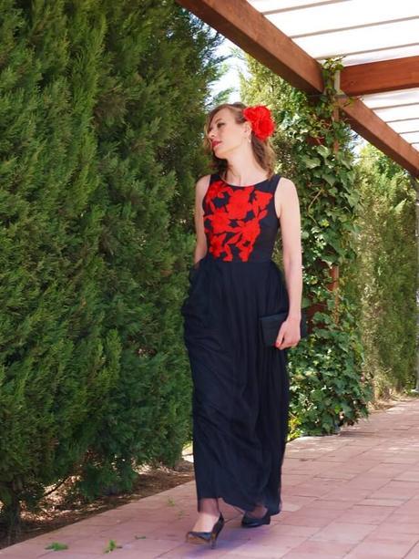 Spanish inspiration: vestido largo de fiesta con tul vestido largo fiesta tul