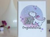Congratulations card Copic Markers Distress blending