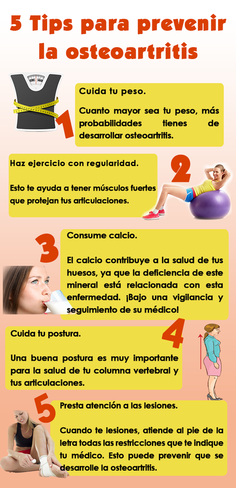 5 TIPS PARA PREVENIR LA OSTEOARTRITIS