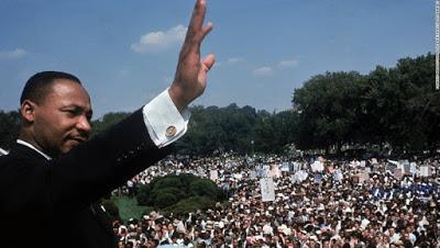 Martin Luther King, antes de pronunciar su célebre discurso.