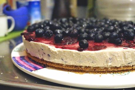 Cheesecake de arándanos