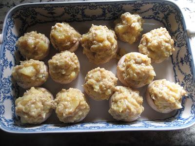 RECETA - Champiñones rellenos de tortilla