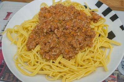 Espaguetis boloñesa en Thermomix sin gluten