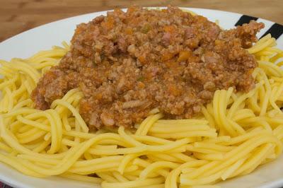 Espaguetis boloñesa en Thermomix sin gluten