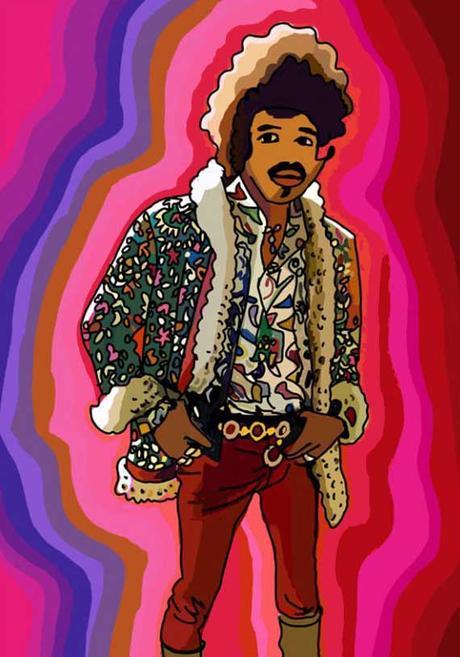 Javier Mariscal ilustración, Jimi Hendrix