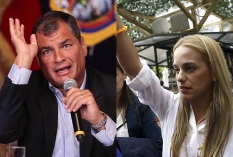 Rafael Correa:  Lilian Tintori nuca fue deportada de Ecuador