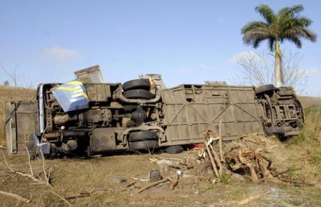 Lamentable accidente del tránsito entre Santiago de Cuba y Bayamo