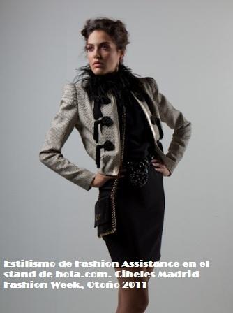 Cibeles Madrid Fashion Week, Otoño/Invierno, 2010-1011. Estilismo de Fashion Assistance en el stand de hola.com